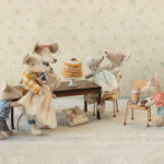 Maileg Baby Mouse in Gown – Powder - Gallery Image