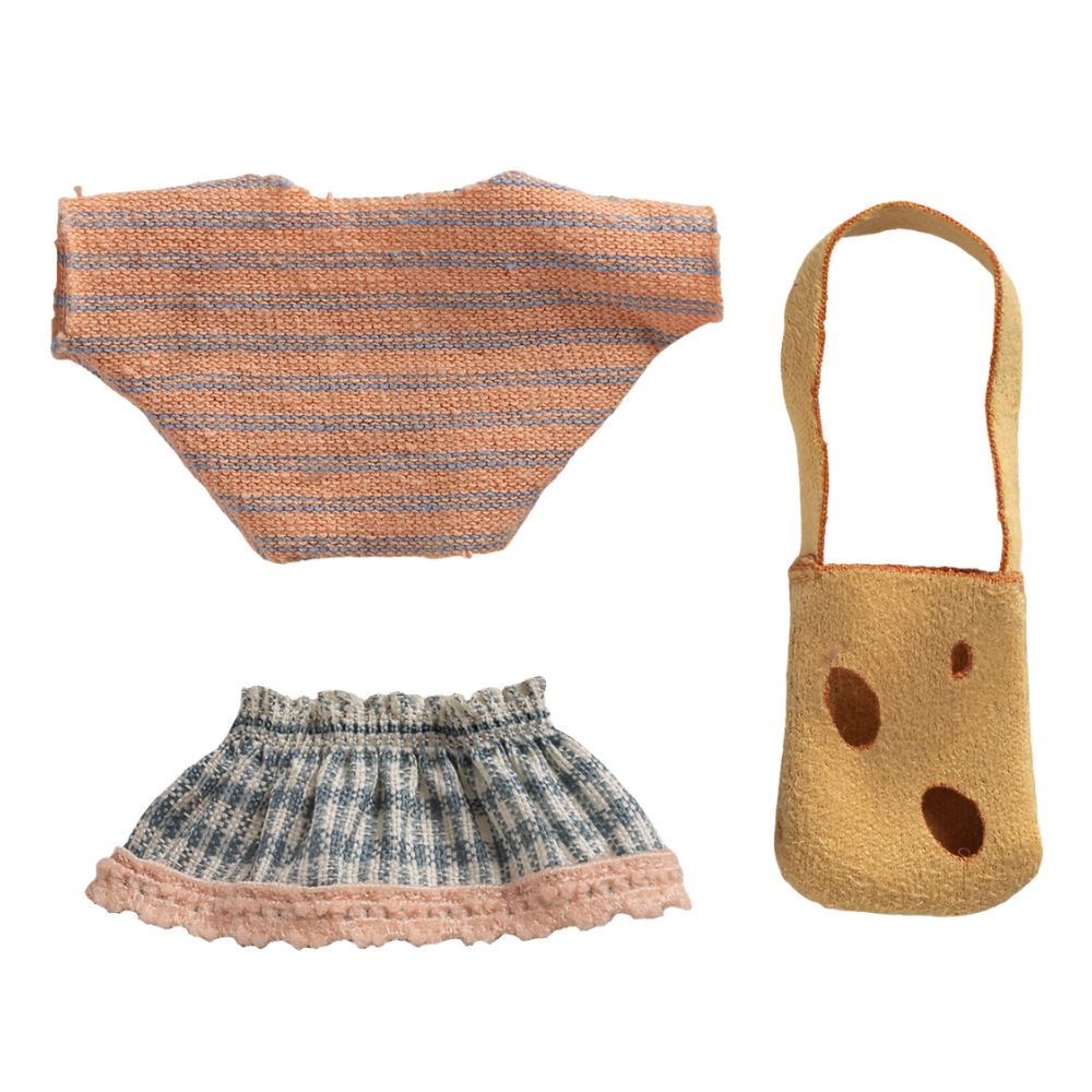 Maileg Clothes and Bag, Little Sister Mouse - Product Image