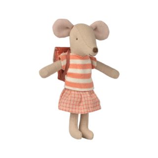 Maileg Tricycle Mouse, Big Sister – Coral